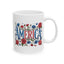 4th of July Mug - Patriotic Floral America