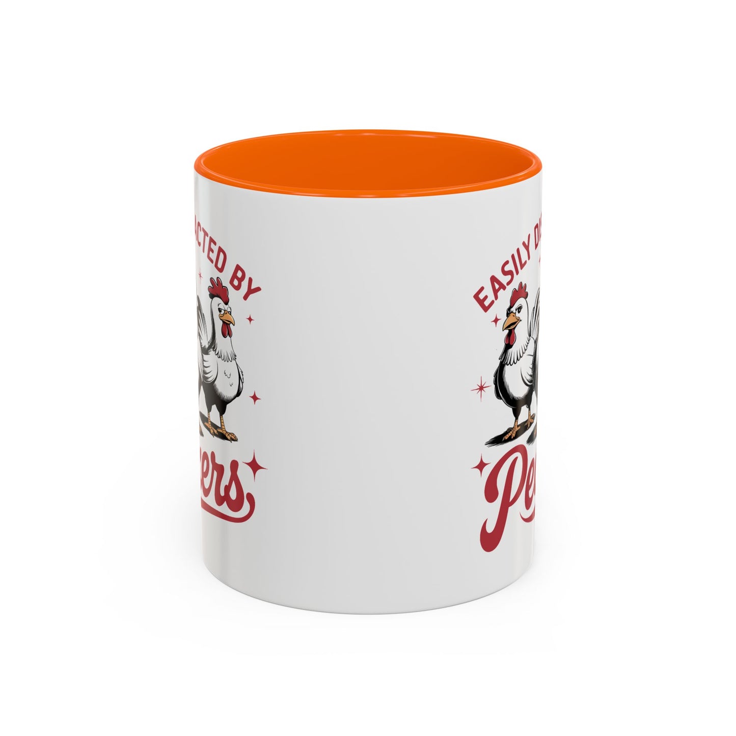 Humor Mug - Easily Distracted By Peckers