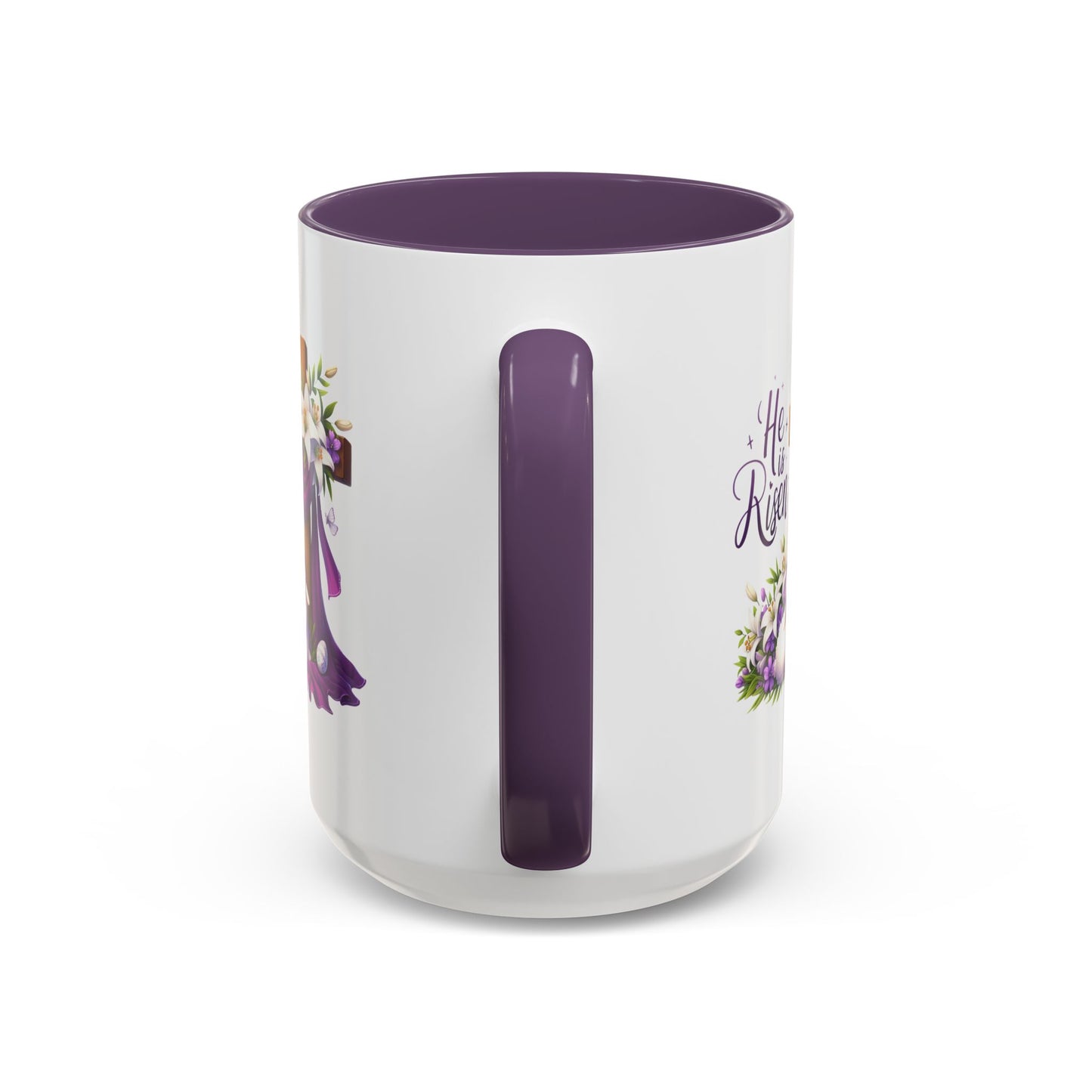 Easter Mug - He Is Risen Cross