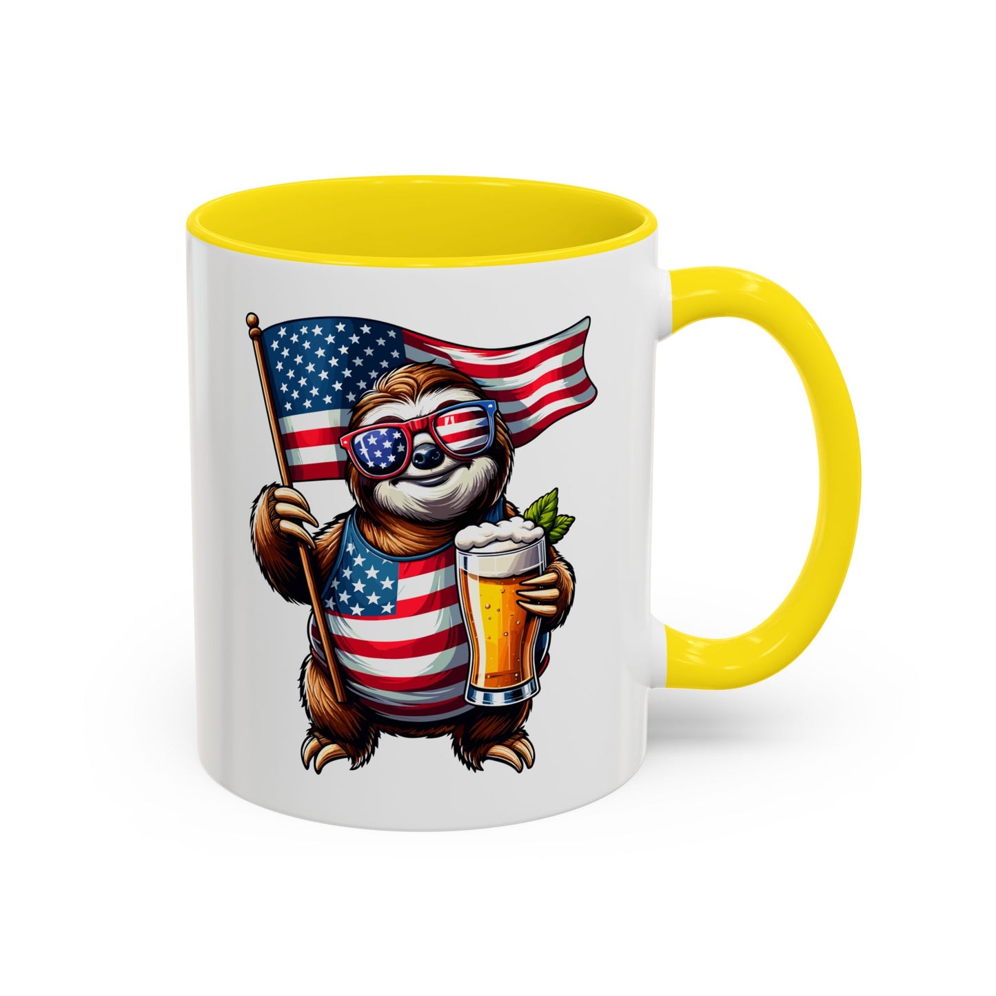 4th of July Mug - Merica Sloth