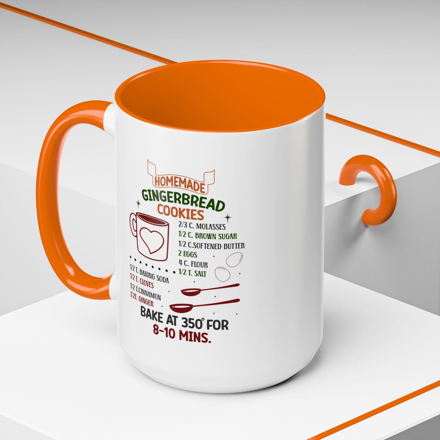 Christmas Mug - Homemade Gingerbread Cookies Recipe