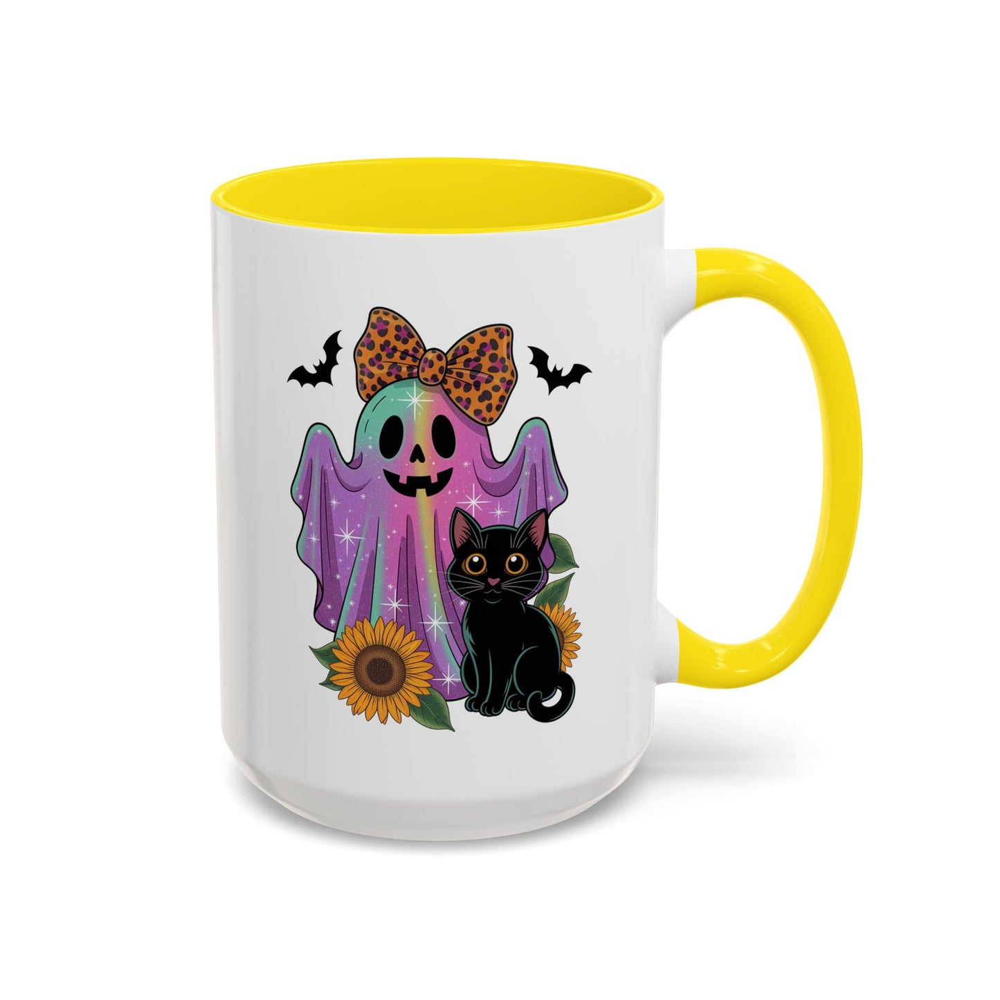 Halloween Mug - Cute Ghost With Cat