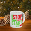 Motivation Mug - Stop Thinking Start Doing 2