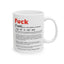 Adult Mug - The Word Fuck