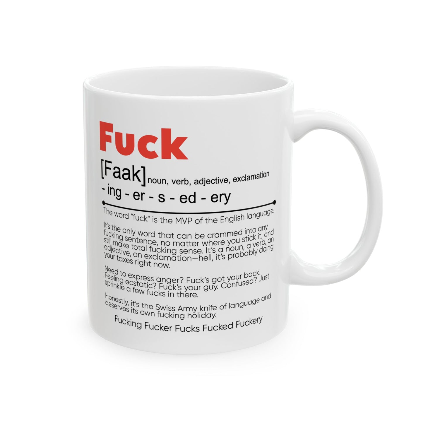 Adult Mug - The Word Fuck