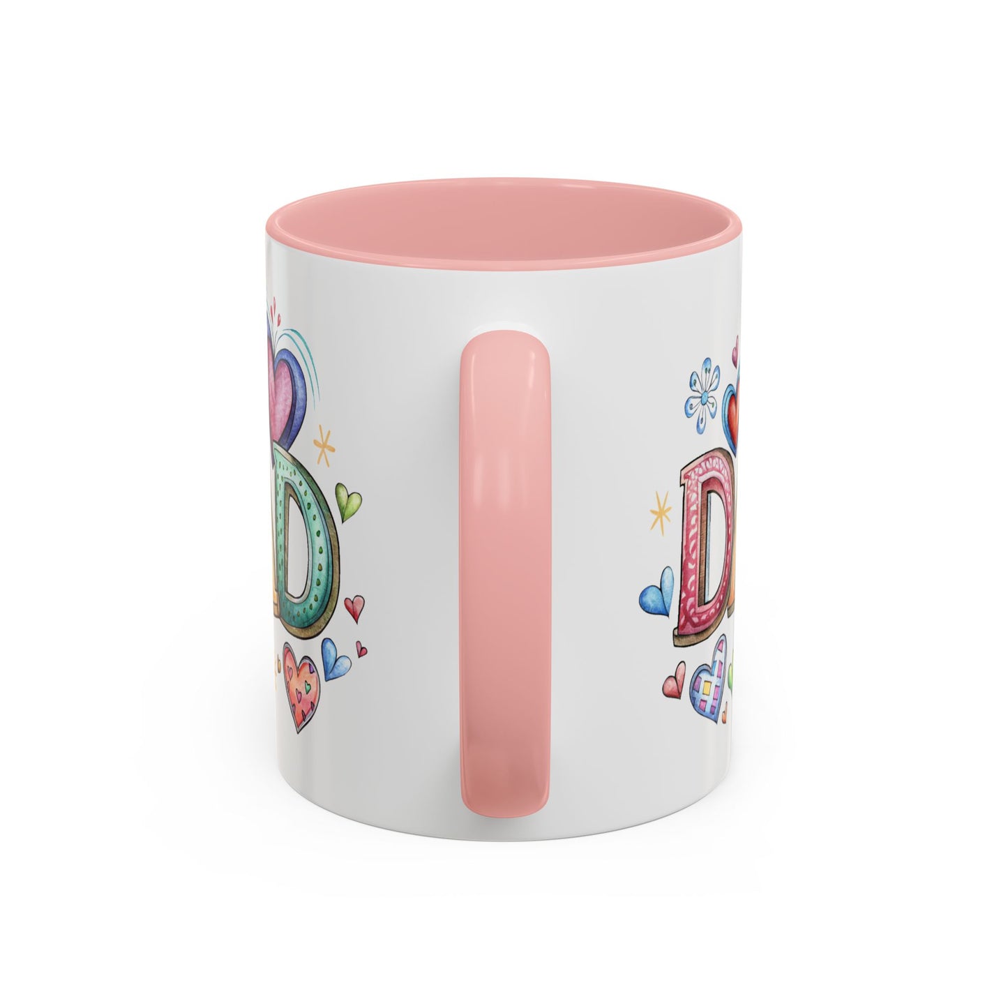 Father's Day Mug - Dad Hearts