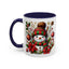 Christmas Mug - Red and Green Snowman