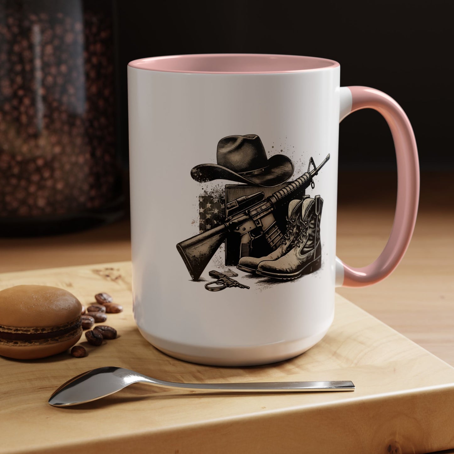 4th of July Mug - Soldier Hat Boots Gun