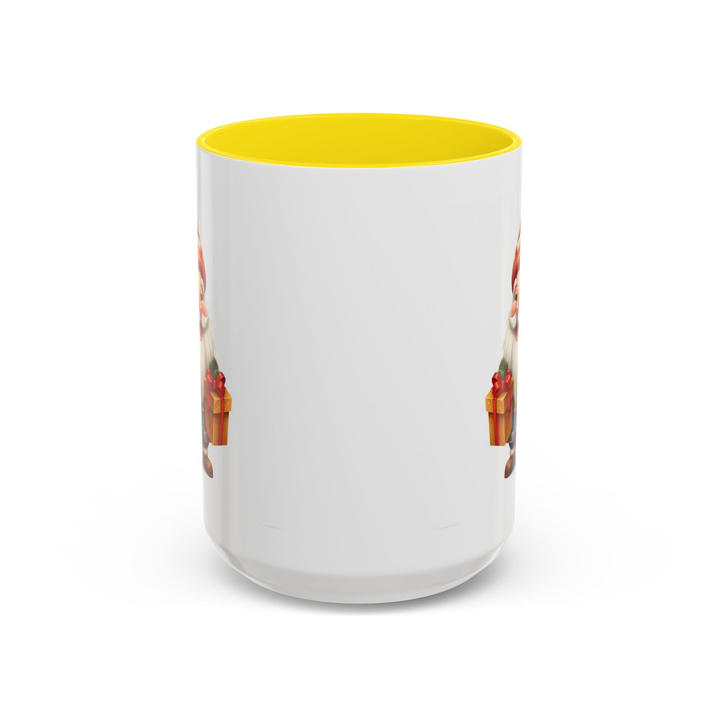 Christmas Mug - Old Gnome with Present