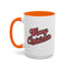 Christmas Mug - Merry Christmas Red & Black Baseball Text