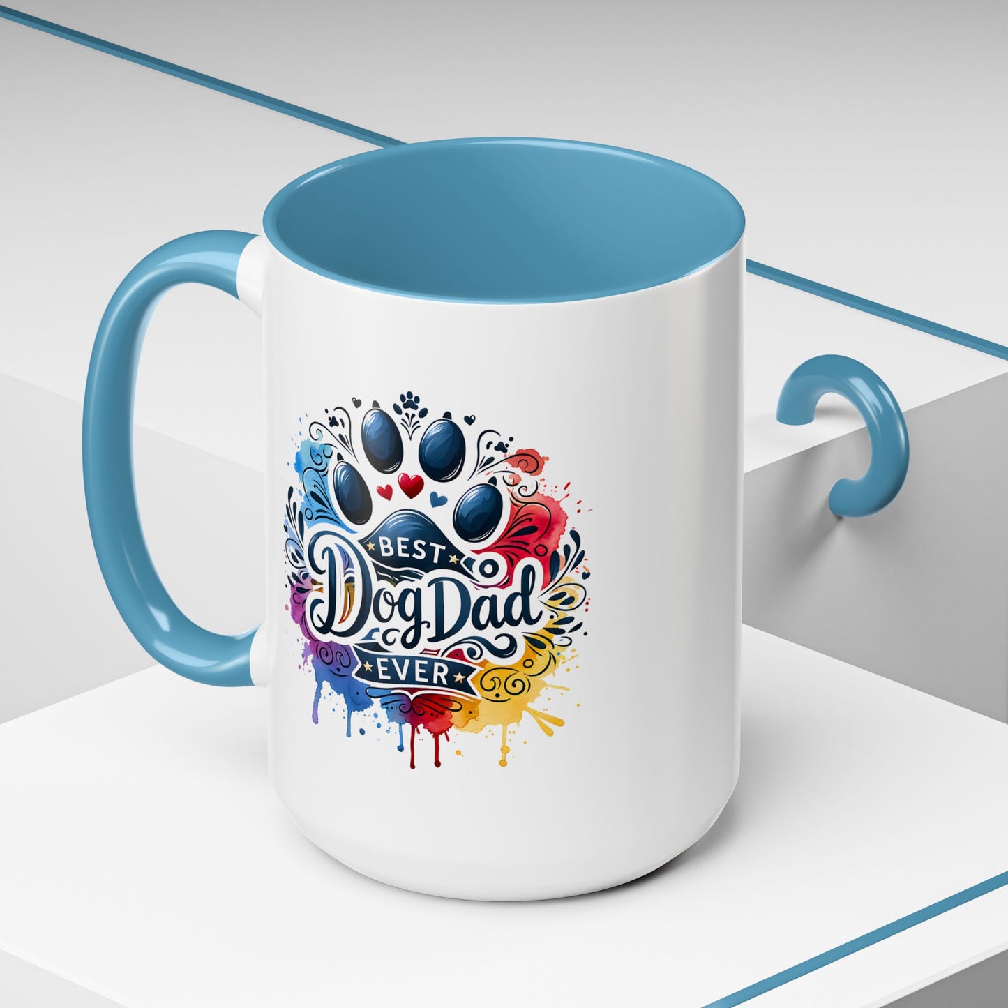 Animal Mug - Best Dog Dad Ever Paw