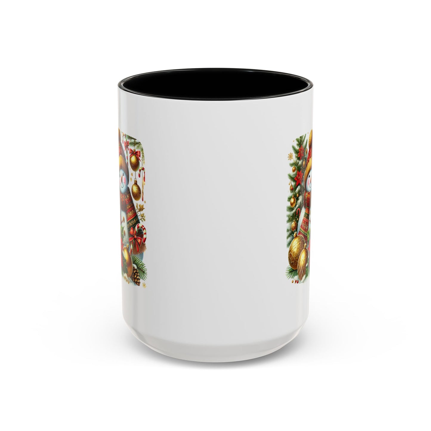 Christmas Mug - Gold Snowman Family 2