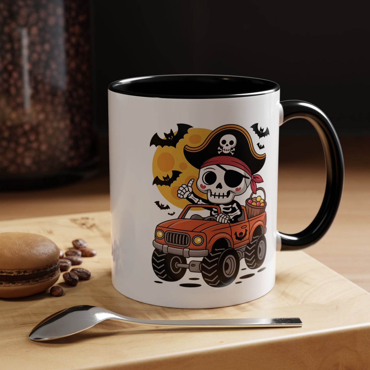 Halloween Mug - Driving Skeleton Pirate