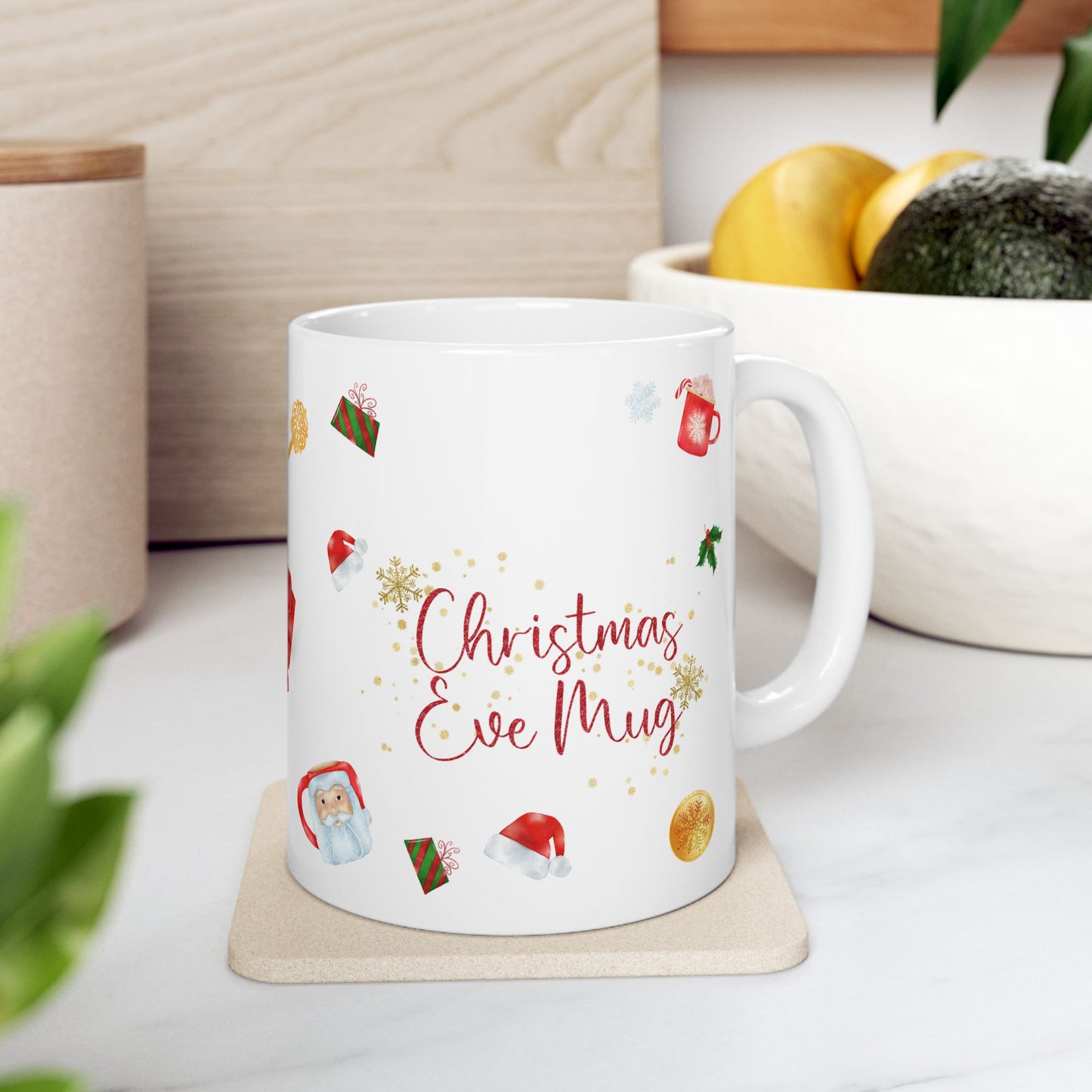 Christmas Mug - Christmas Eve Mug Red Text