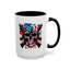 4th of July Mug - Skull With American Flag