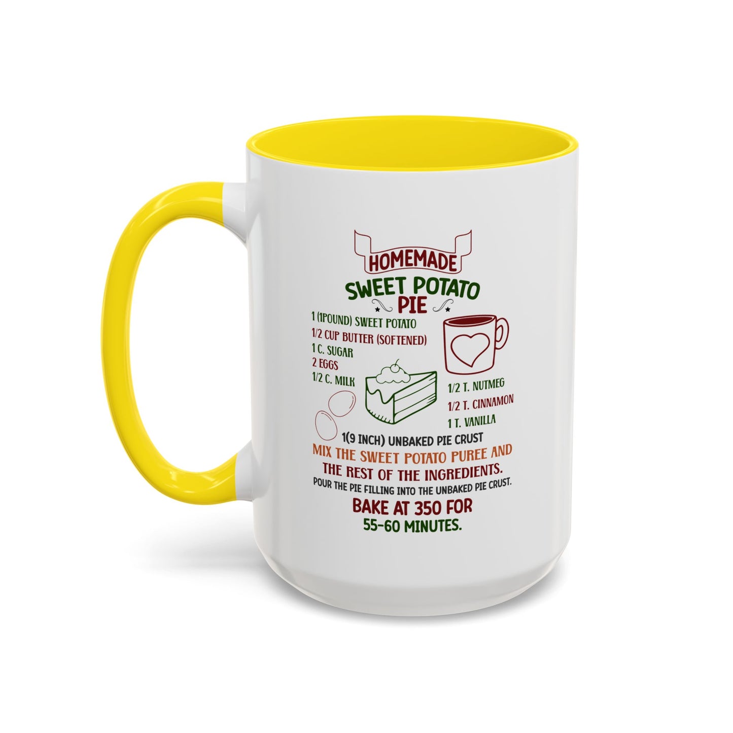 Christmas Mug - Homemade Sweet Potato Pie Recipe