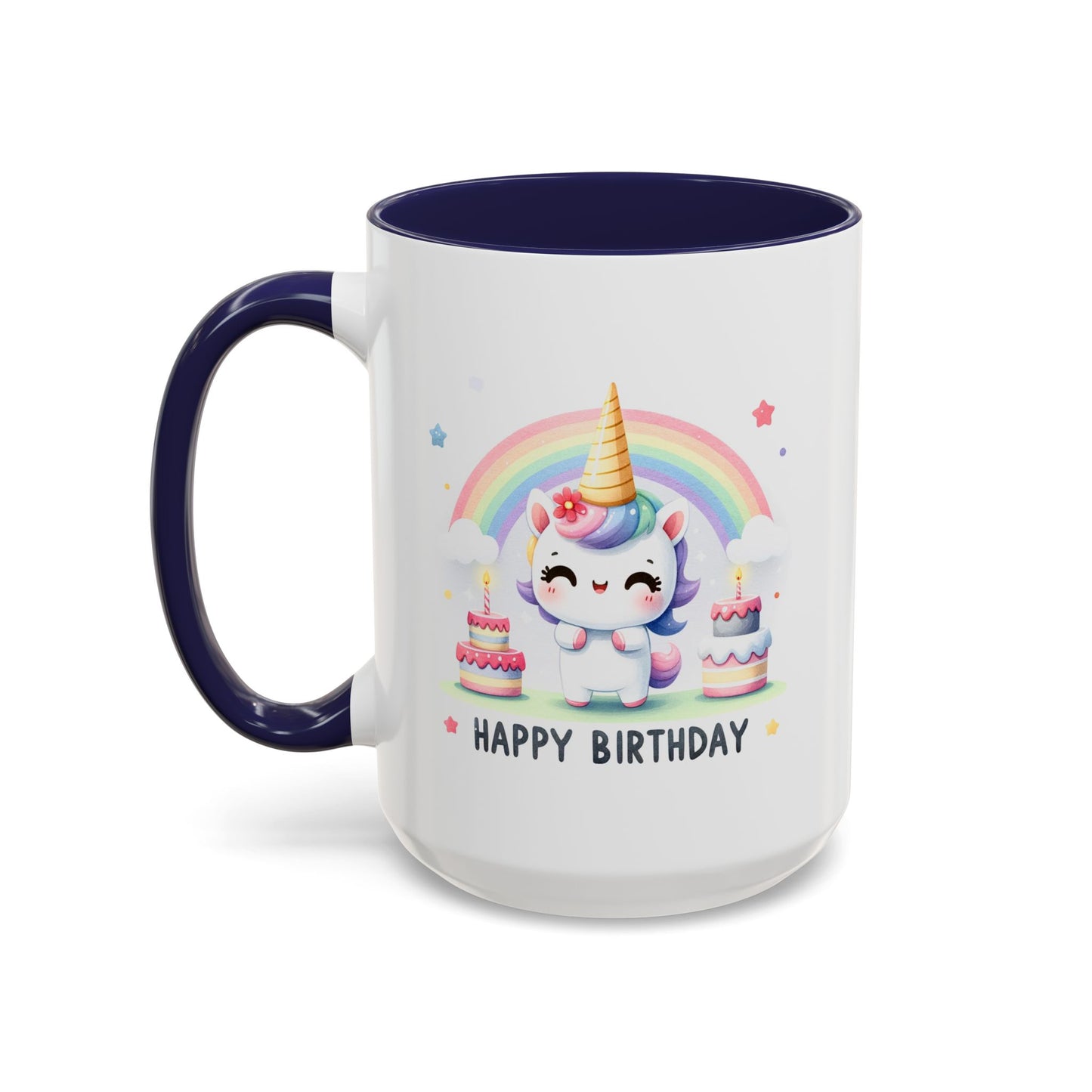 Birthday Mug -  Unicorn With Cakes