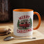 Christmas Mug - Merry Christmas Red & White Camper