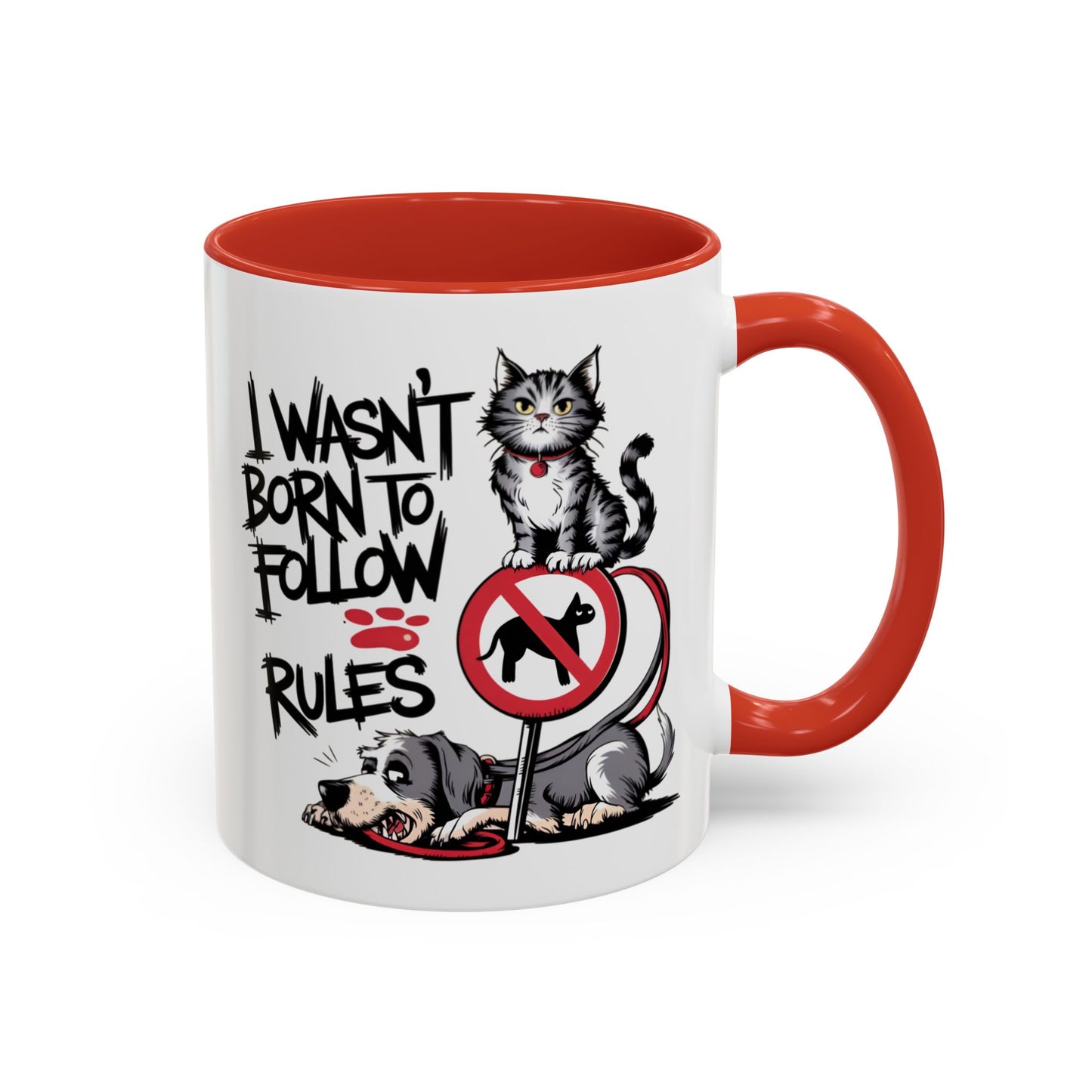 Animal Mug - I Wasn't Born To Follow Rules
