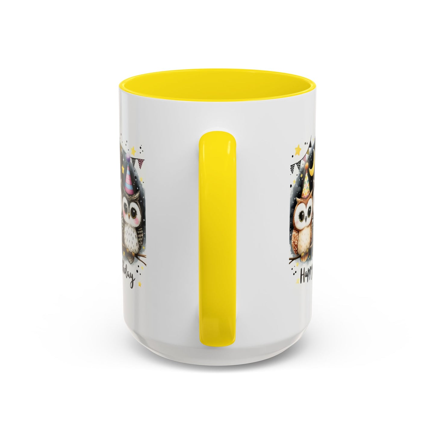 Birthday Mug - Happy Birthday Owls