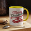 Christmas Mug - Red & Green Text Trumpet