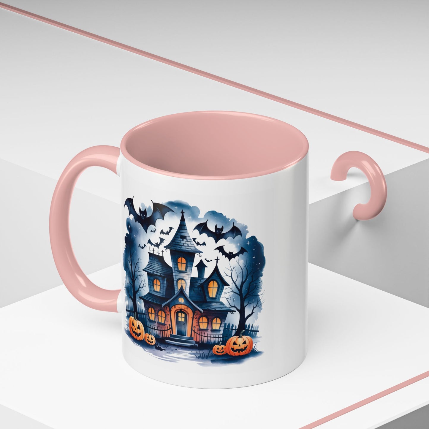 Halloween Mug - Bat Ghost House
