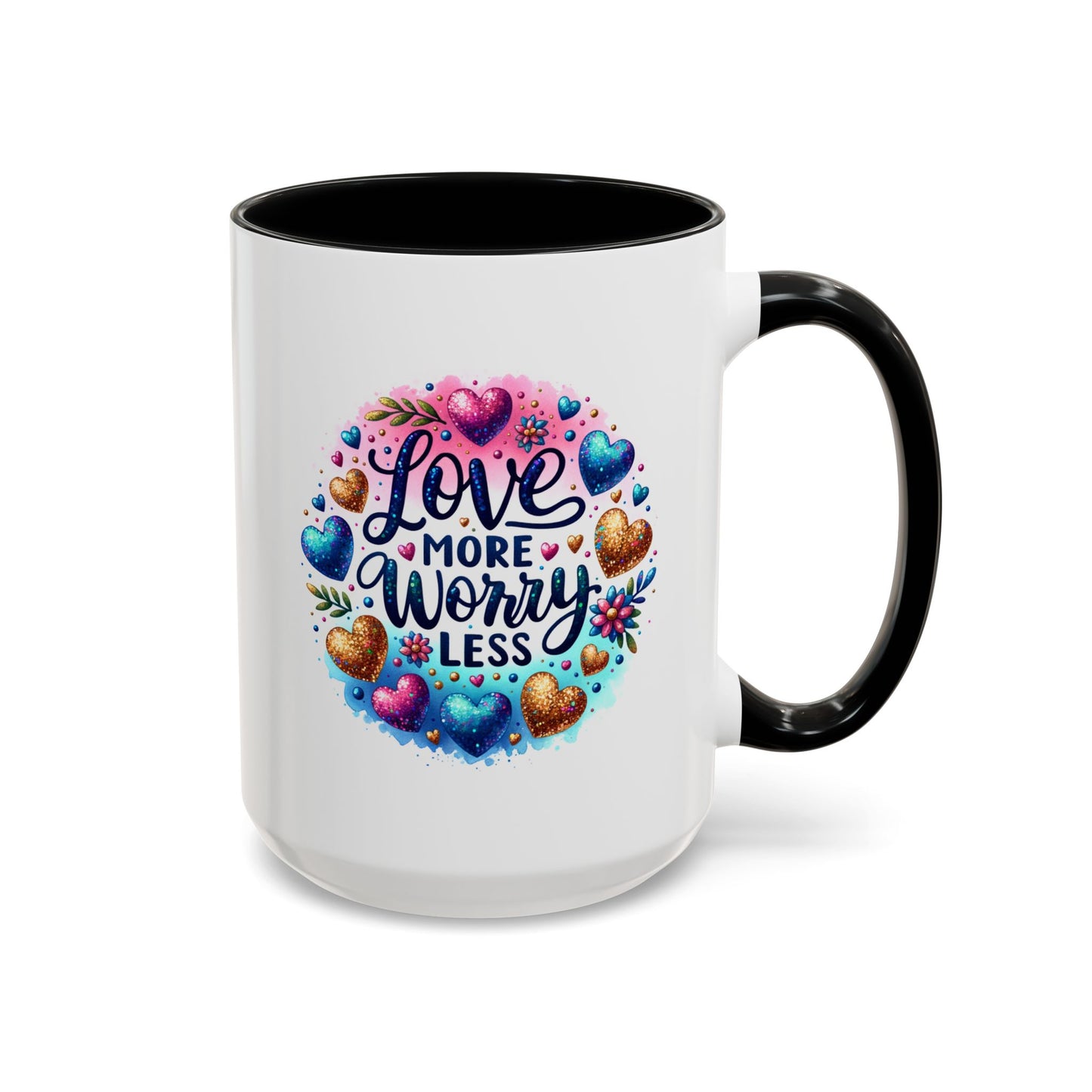 Wellness Mug - Love More Worry Less Circle