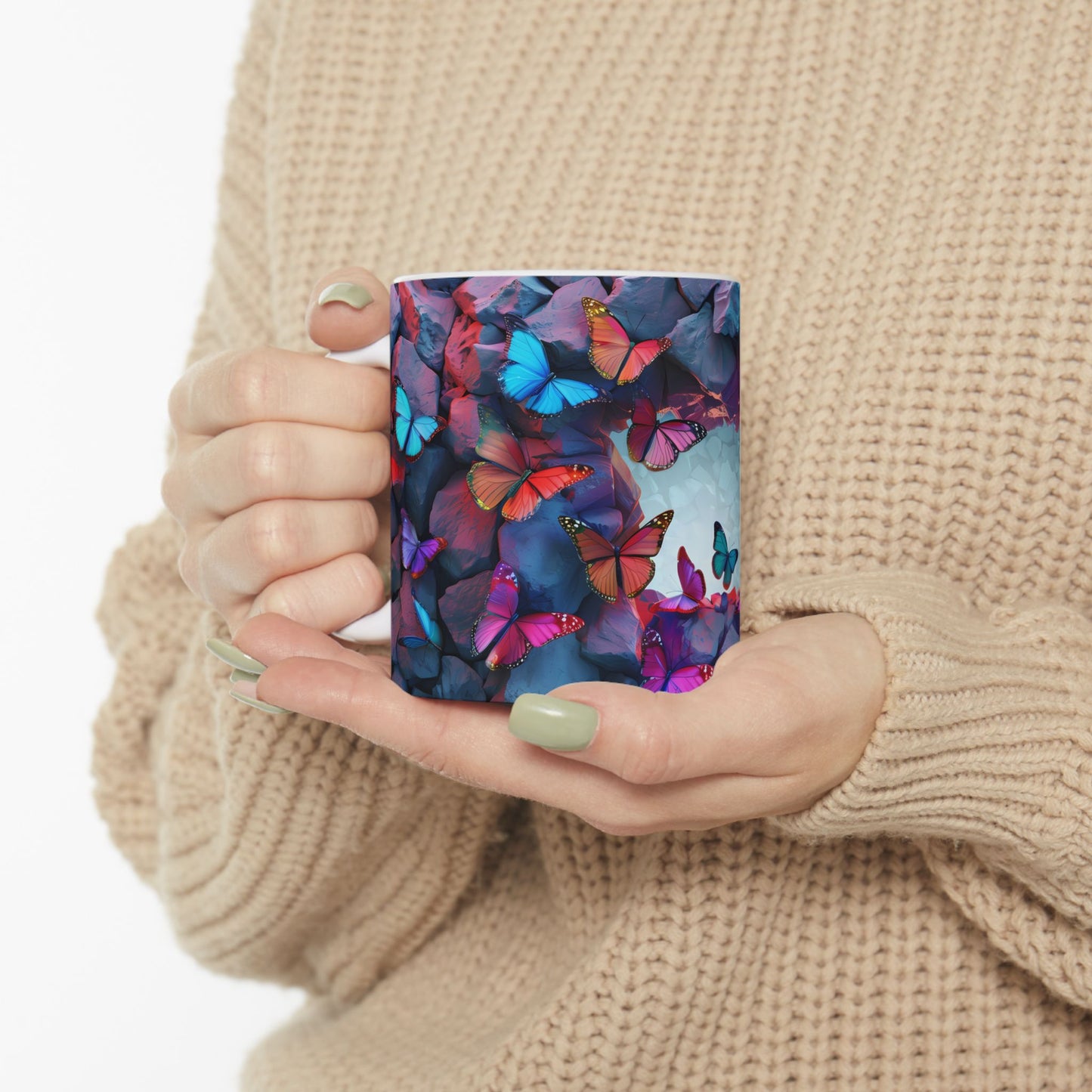 Artistic Mug - Colorful Butterflies