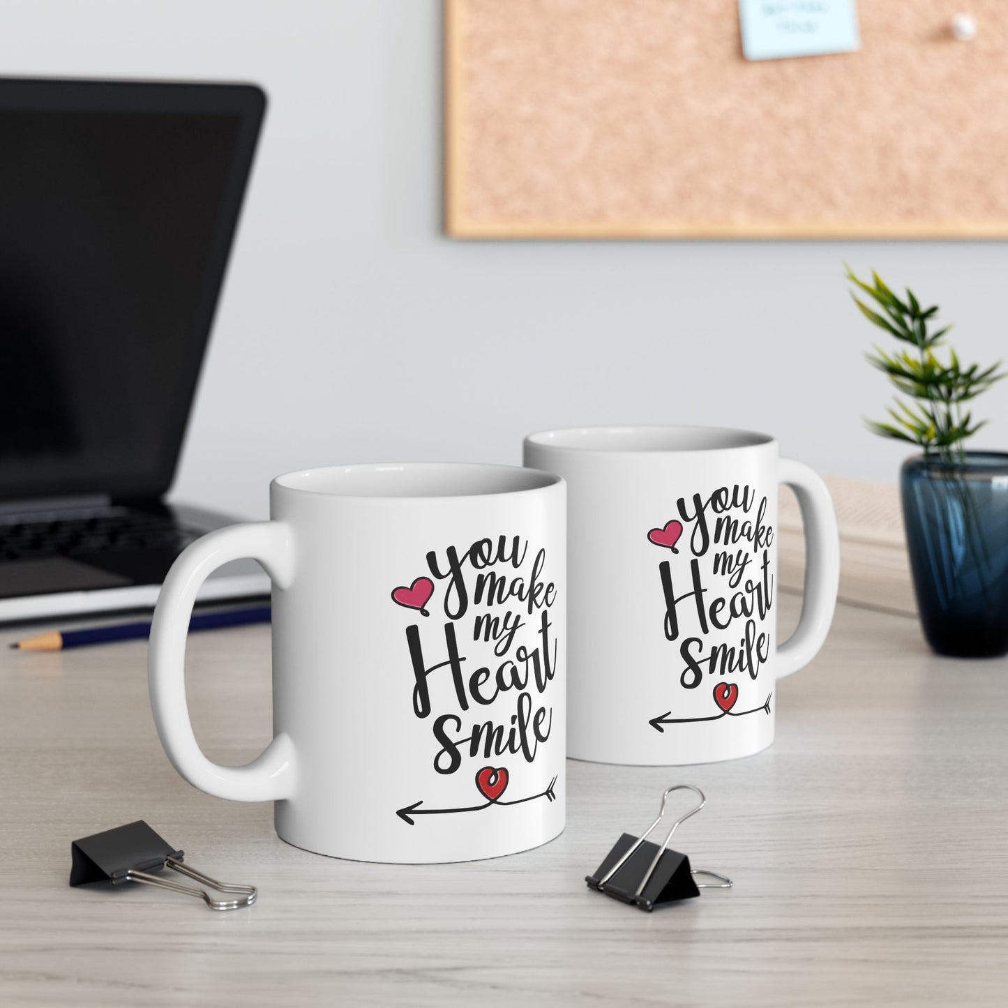 Valentine's Day Mug - You Make My Heart Smile