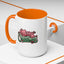 Christmas Mug - Merry Christmas Red & Green Text Mistletoe