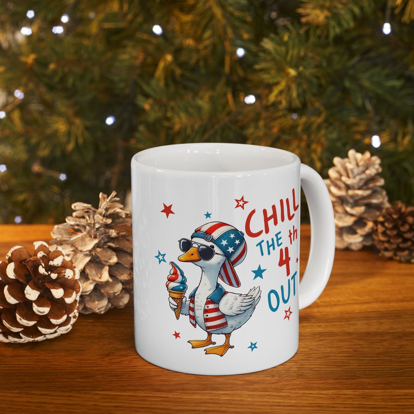 4th of July Mug - Chill the 4th Out Goose
