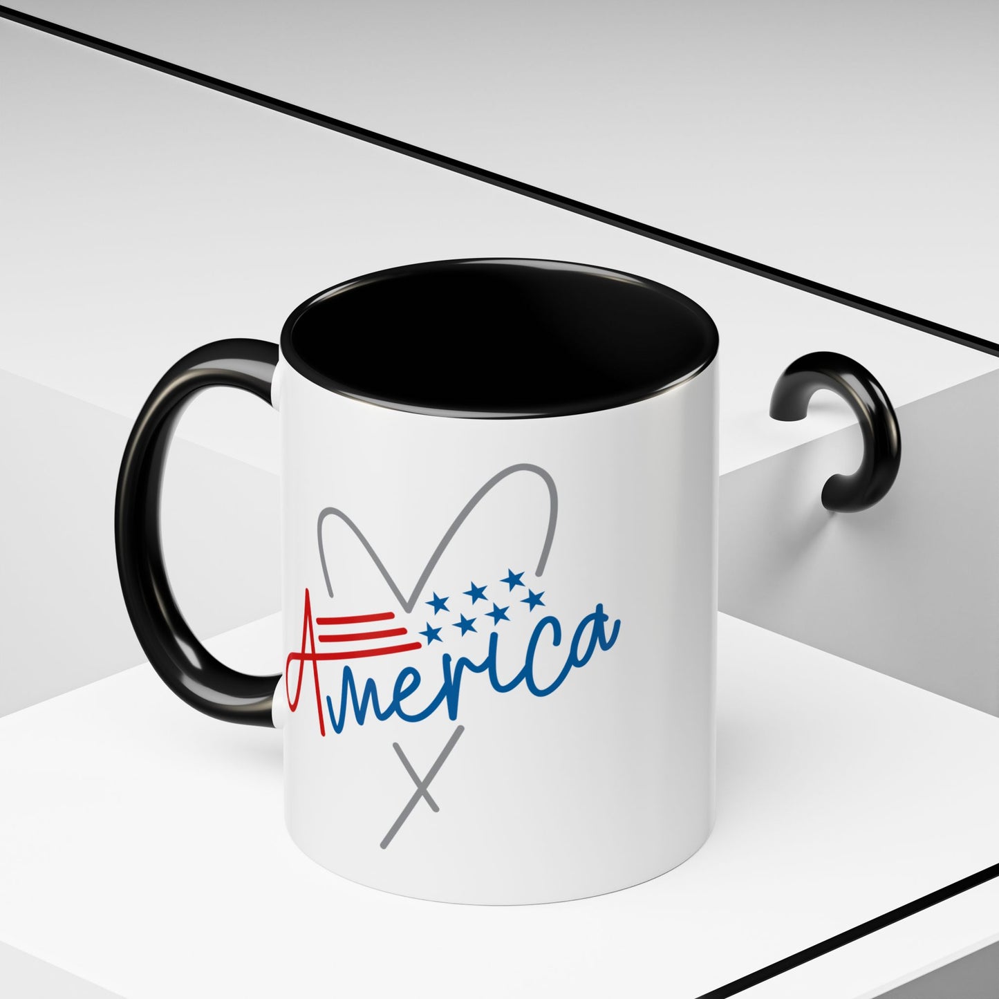 4th of July Mug - America Heart
