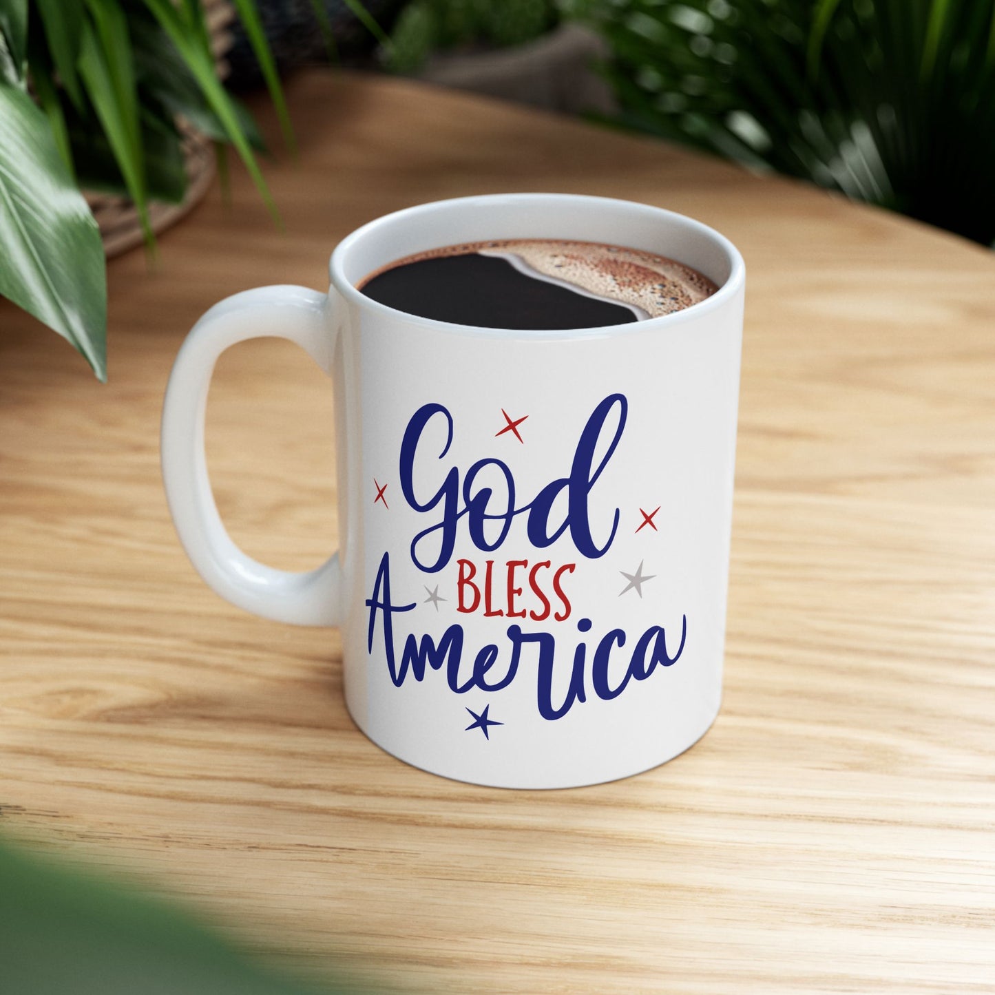 4th of July Mug - God Bless America Patriotic