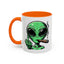 Adult Mug - Green Alien Fuck You Human