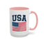4th of July Mug - USA & Flag
