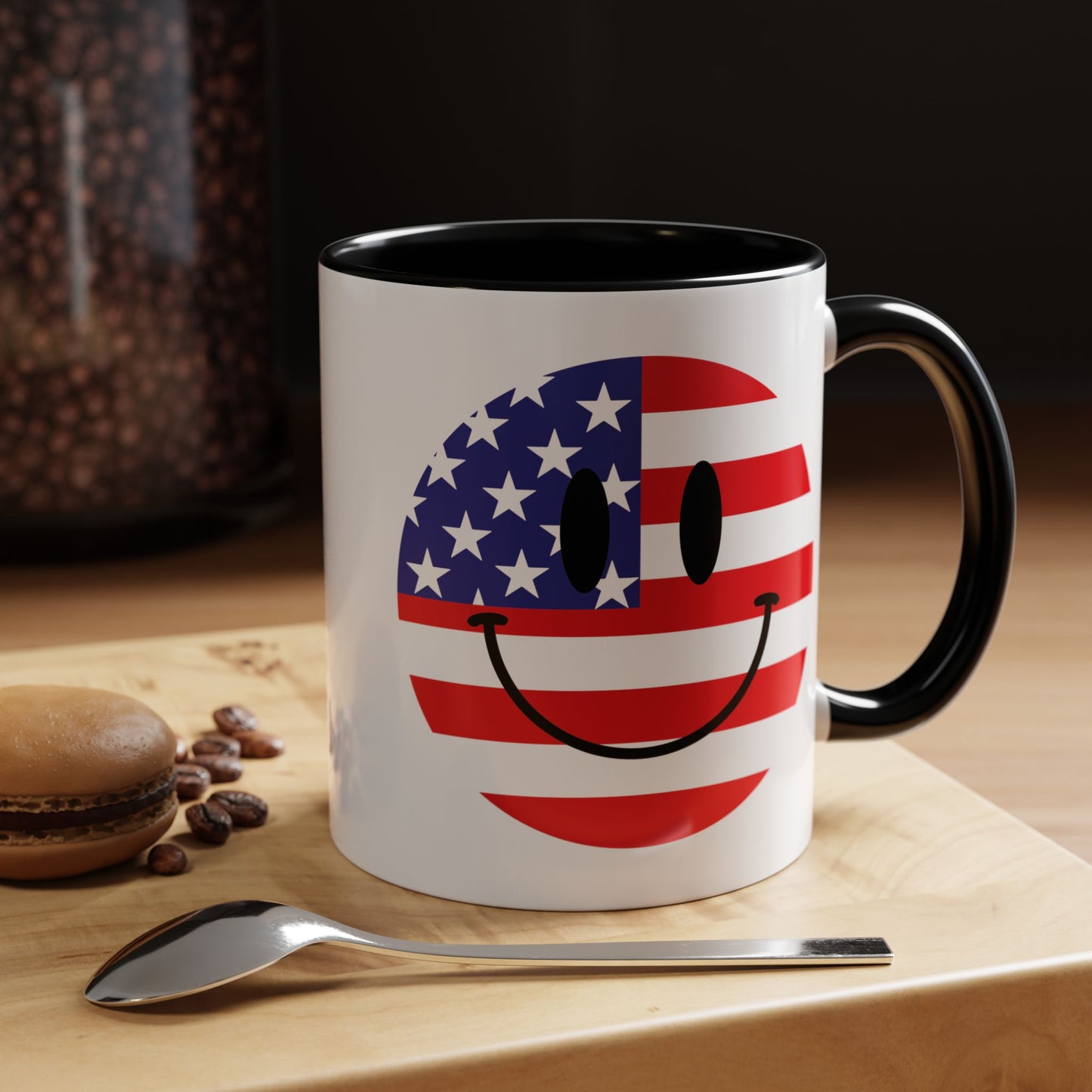 4th of July Mug - America Smiley Face