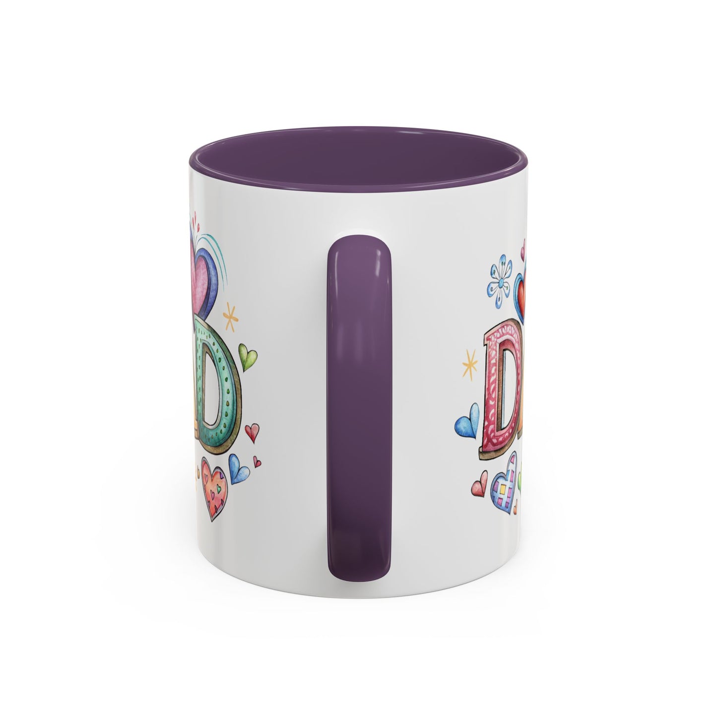 Father's Day Mug - Dad Hearts