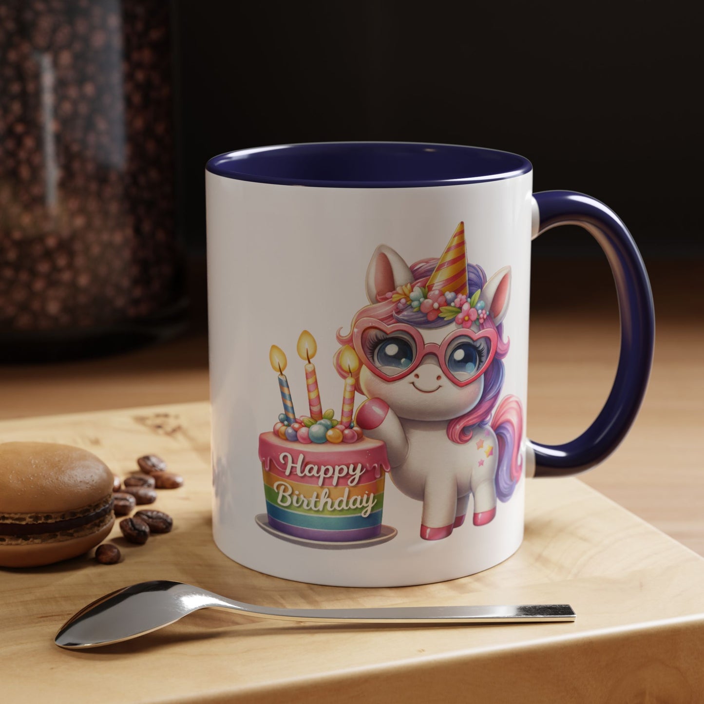 Birthday Mug - Unicorn Candles