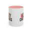 Christmas Mug - Merry Christmas Green & Red Text Santa