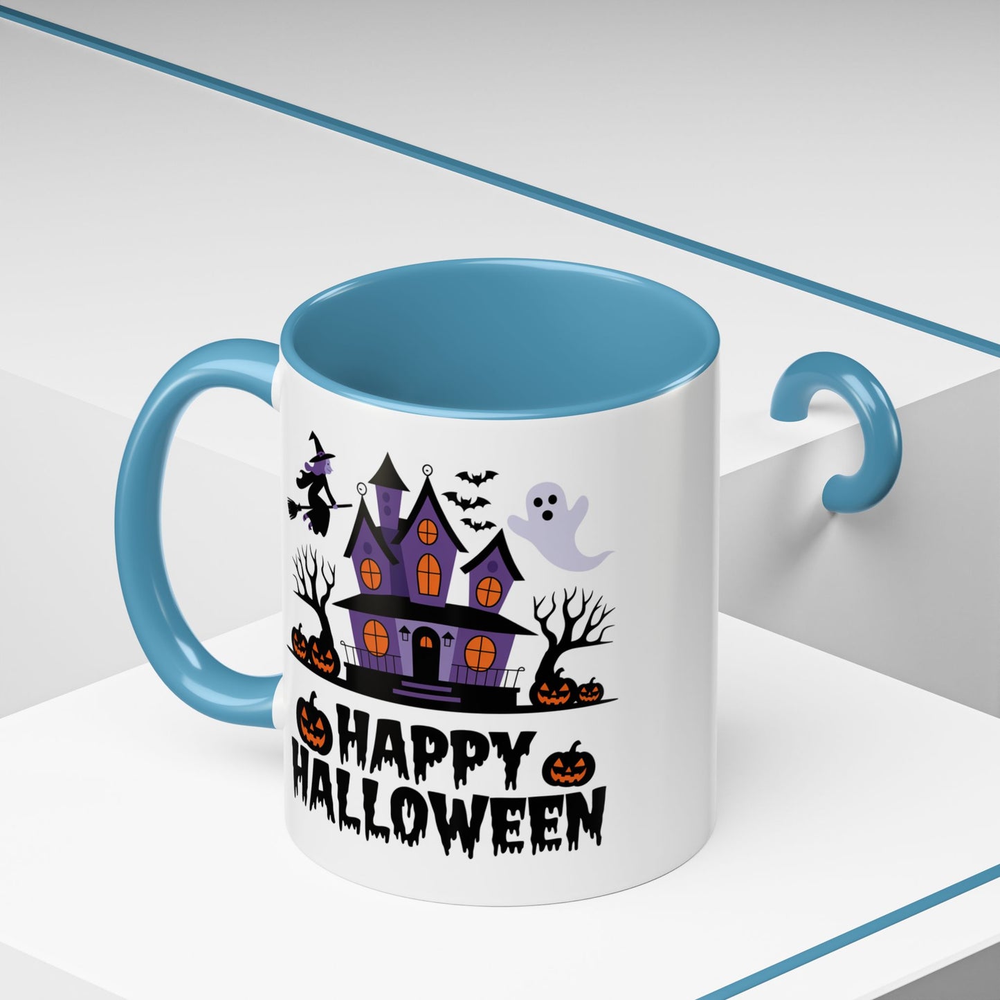 Halloween Mug - Happy Halloween Purple House