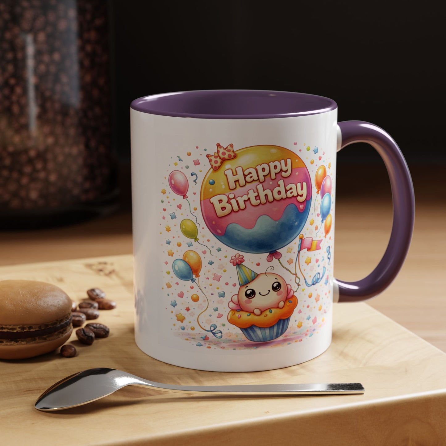 Birthday Mug - Cupcake Balloon