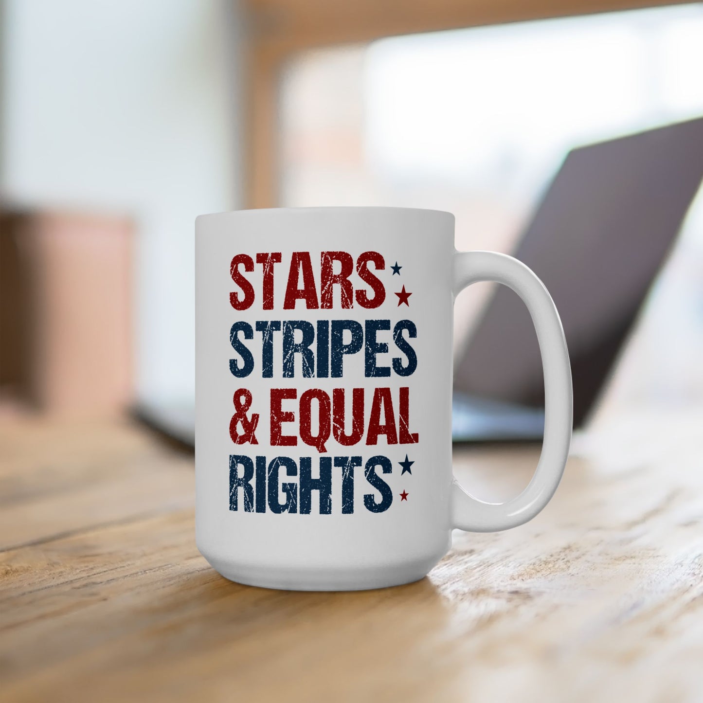 4th of July Mug - Stars Stripes & Equal Rights