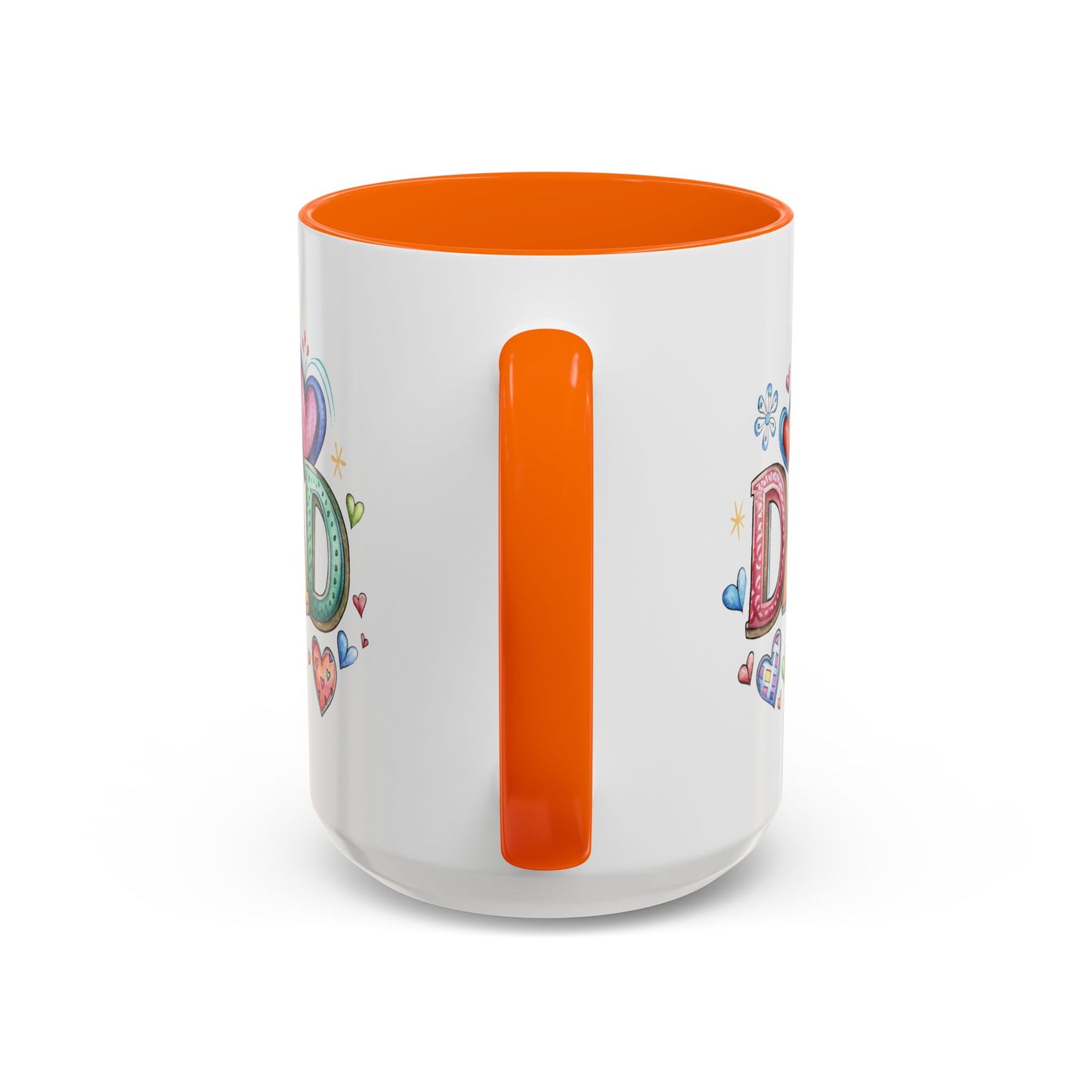 Father's Day Mug - Dad Hearts