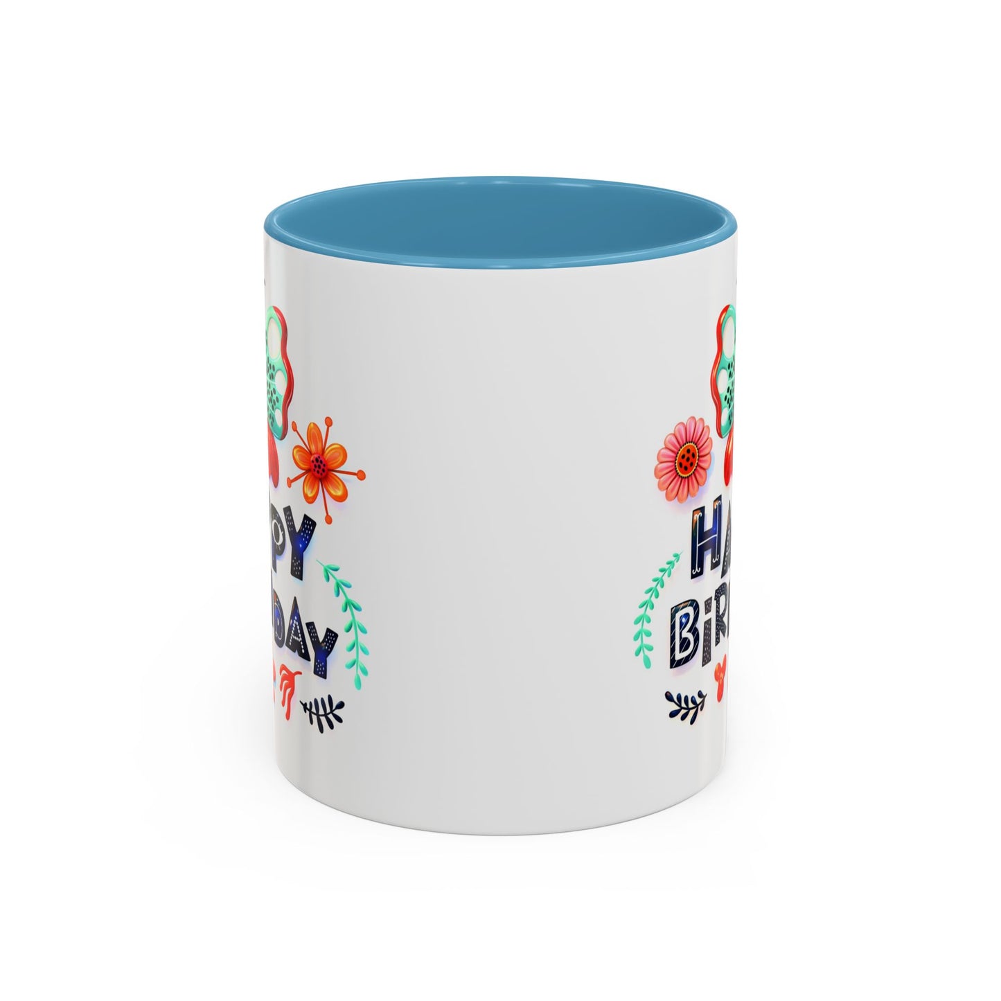 Birthday Mug - Butterfly Flowers