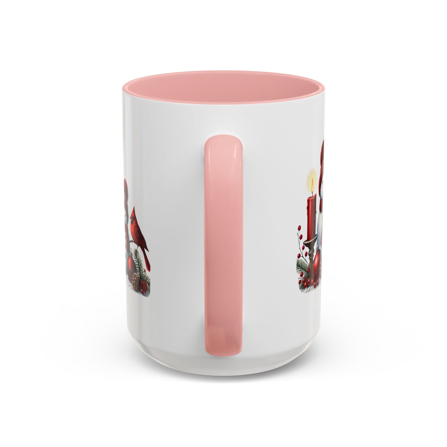 Christmas Mug - Burgundy Snowman Family