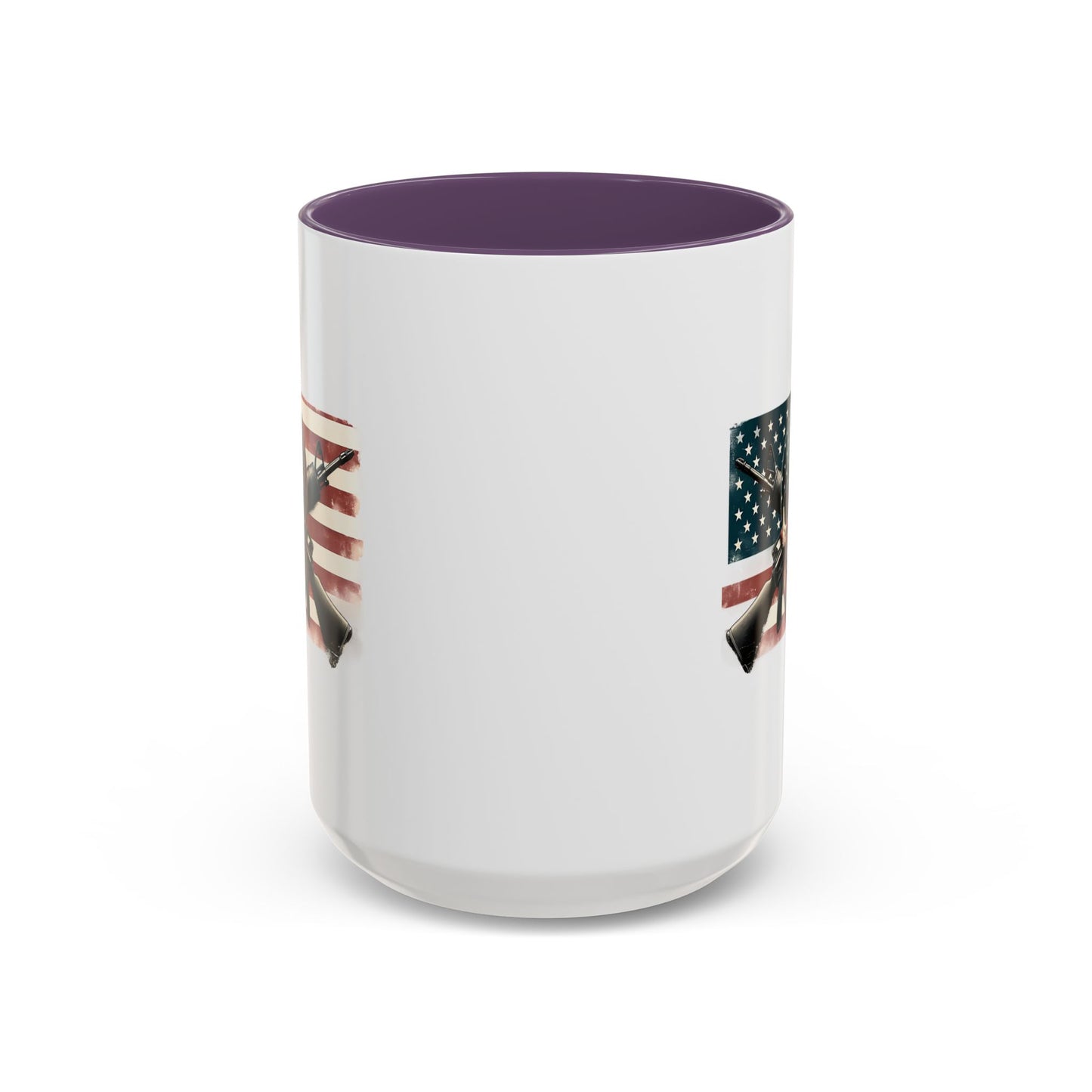 4th of July Mug - Skull Guns Flag