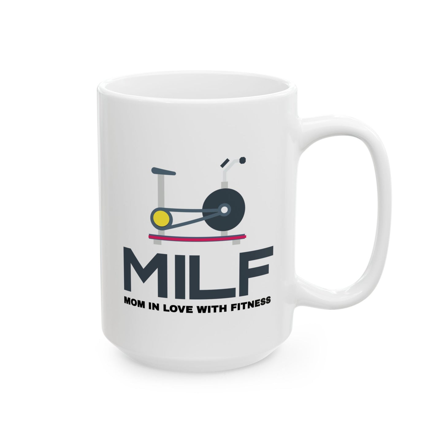 Adult Mug - Mom in Love with Fitness