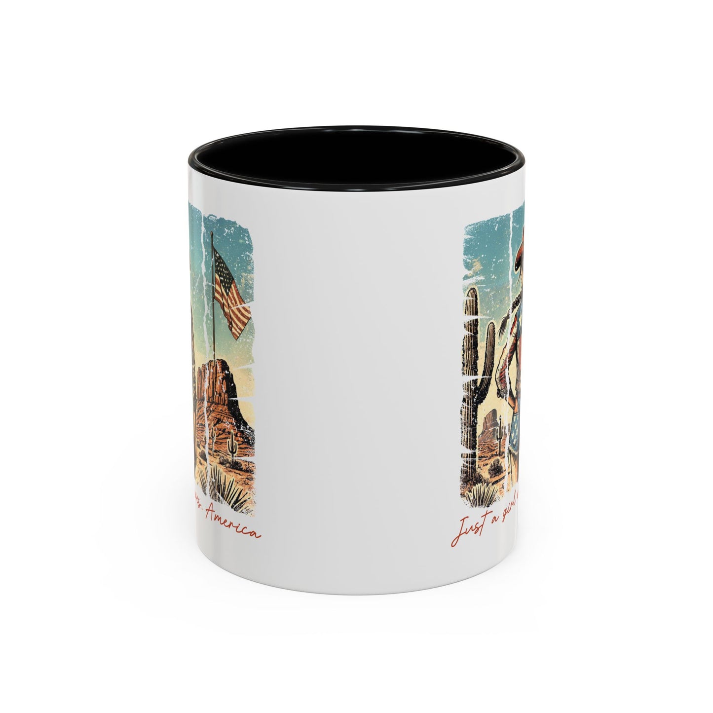 4th of July Mug - Just a Girl Who Loves America