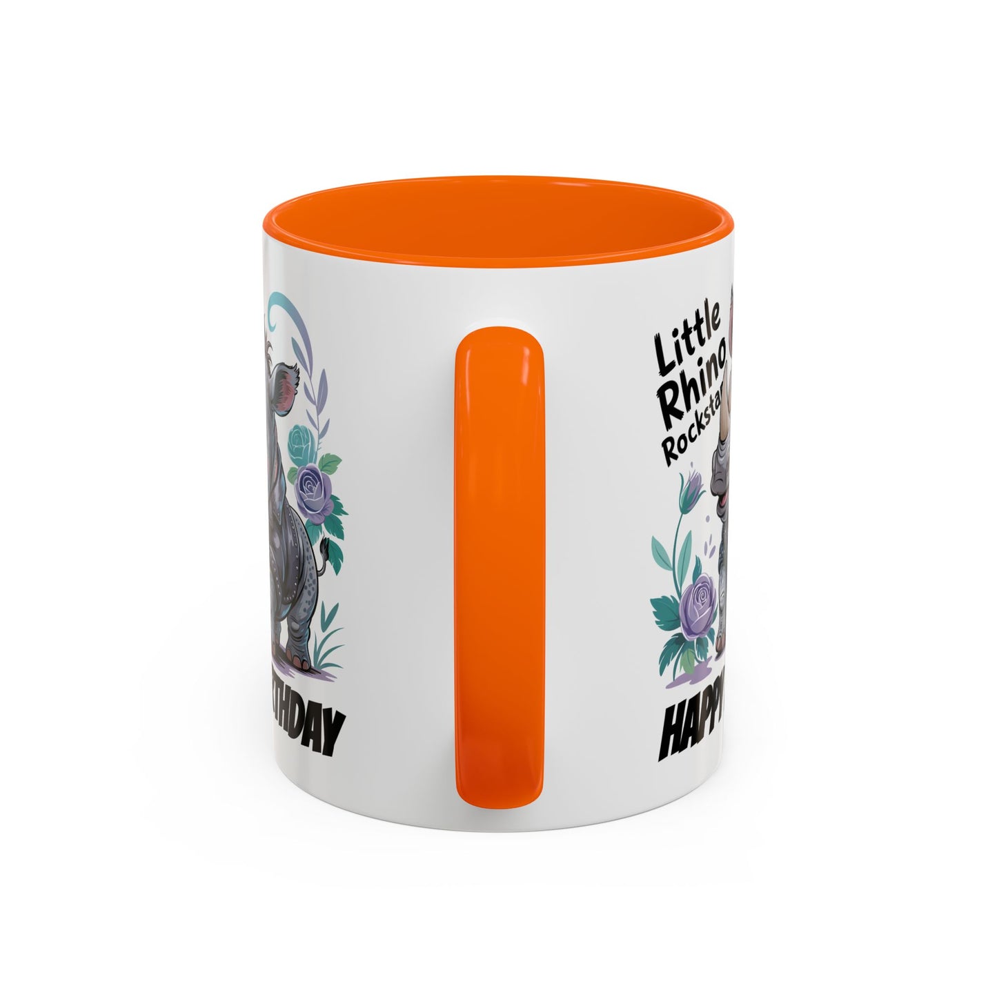 Birthday Mug - Happy Birthday Little Rhino Rockstar