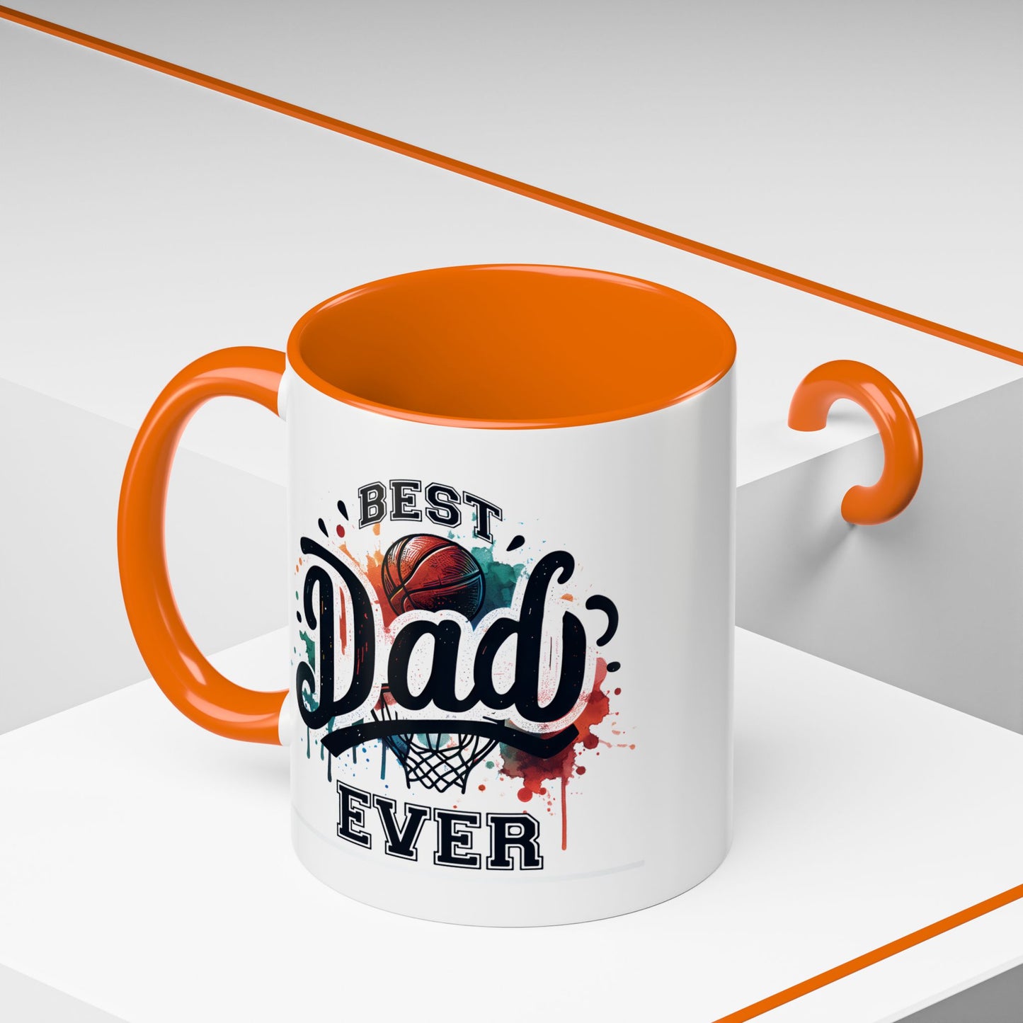 Father's Day Mug - Best Dad Ever Basketball